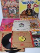 A quantity of vintage records being most