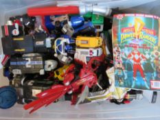 A large collection of Power Rangers Migh