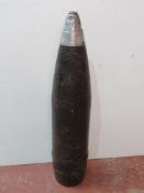 An inert WWII German Kwk40 HE projectile