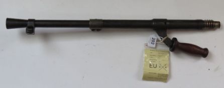 A deactivated Bren Mk2 barrel, with cert