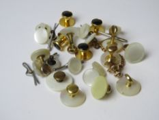 A quantity of assorted shirt studs inc m