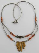 A Native American Navajo style silver be