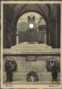 Postkarte Deutsches Reich, München Mahnmal in der Feldherrnhalle für die Gefallenen des 9.