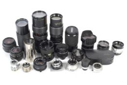 A collection of lenses.