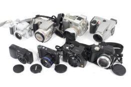 Eight bridge and compact digital cameras.