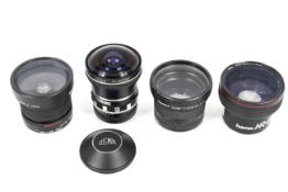 Four fisheye lens attachments.
