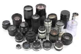 A collection of lenses.