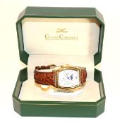 Cesare Cardinale Armbanduhr mit Mondphase, 200 weltweit limitierte Exemplare, an braunem Armband