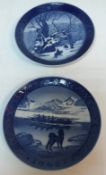 A collection of various Royal Copenhagen porcelain including two Christmas plates 1967 and 1968,