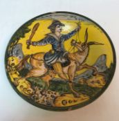 A 19th Century Italian majolica dish, th