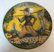 A 19th Century Italian majolica dish, th