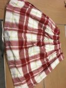 Three pairs of linen weave red,