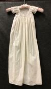 A Regency child's cotton christening gow
