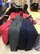 A pair of Bogner salopettes in navy, siz