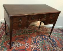 A mahogany dressing table in the Regency