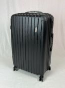 Buon Viaggio Suitcase Large (28inch/ 71cm) Lightweight Hard Suitcase Black.Donated by Patricia Hay