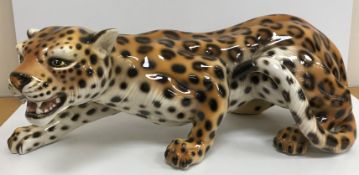 A modern Italian fireside pottery figure of a 