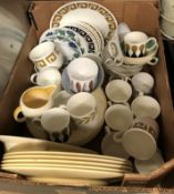 A collection of Susie Cooper dinner and tea wares, various patterns to include 