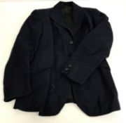 A navy riding habit, the jacket 38.