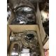 A box containing early 20th Century transfer decorated clock garniture comprising clock and two - Image 2 of 2