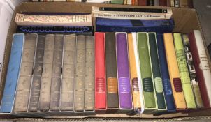 Two boxes of Folio Society books various including 