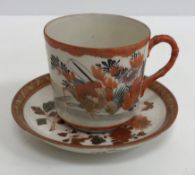 A collection of Japanese Meiji period Kutani wares including cylindrical coffee pot with mythical