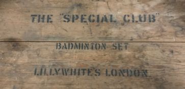 A pine box inscribed 
