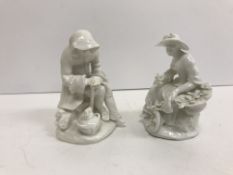 Two 18th Century Bow figures of 
