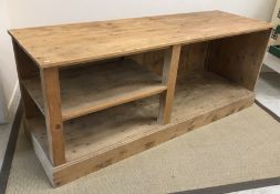 A 20th Century pine kitchen or shop unit