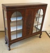An early 20th Century mahogany display c