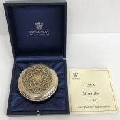 An early 21st Century silver box commemo