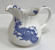A Royal Worcester blue and white dragon decorated part tea service,