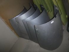 Five De Havilland Devon aluminium top fairings, 62.