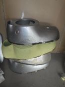 Four various De Havilland propellor fairings, one bearing 