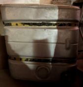 A large aluminium fuel tank,