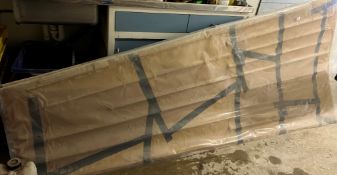 A collection of five aluminium aeronautical side panels,