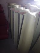 A collection of five De Havilland pale green painted aluminium fairings,