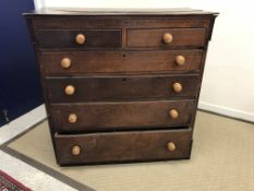 A 19th Century oak chest,