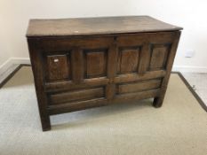 A 19th Century oak coffer,