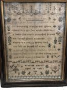A William IV needlework sampler 