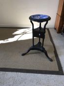 An 18th Century oak washstand,