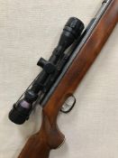 An H Weihrauch .22 air rifle with Tasco