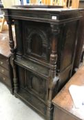 A late 17th Century oak cupboard of smal