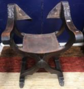 A 19th Century Spanish walnut framed Sar