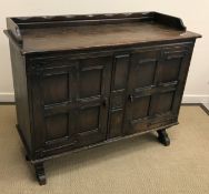 An Ercol dark elm rectangular coffee tab