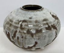 A box of various glassware and pottery to include turquoise glass highballs x 6,