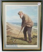 Weaver, Arthur (Signed) Golf Print - 'Tom Morris St Andrews Open Champion' colour print limited