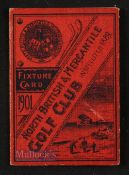 1901 North British Mercantile Insurance Golf Club Fixture Card - to incl Medal, Outings, Matches