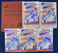 1938-1955 Southampton Speedway programmes June 8th, 1938, Southampton v Hackney Wick, June 15th,