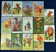 Interesting collection of early Golfing Humour postcards dated from 1905 (14) to incl Comique